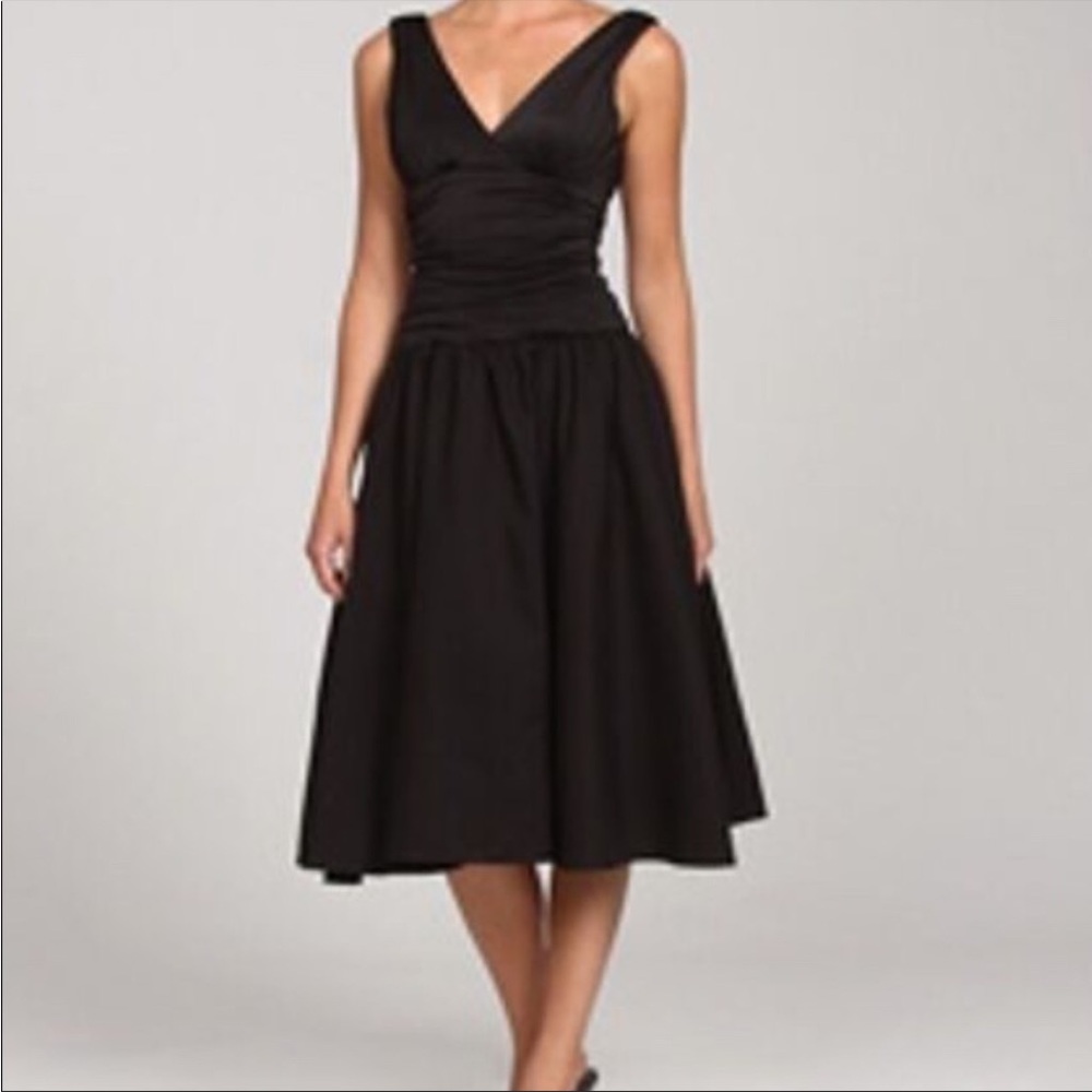 Max & Cleo Black Cocktail Party Dress w/ Crinoline - Size 8